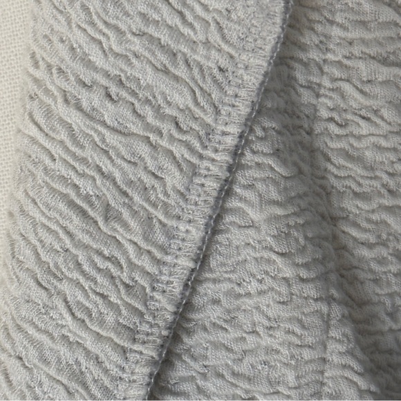 Eileen Fisher Knit Organic Cotton Blazer Stone Gray Women’s size Large Petite - Picture 5 of 13